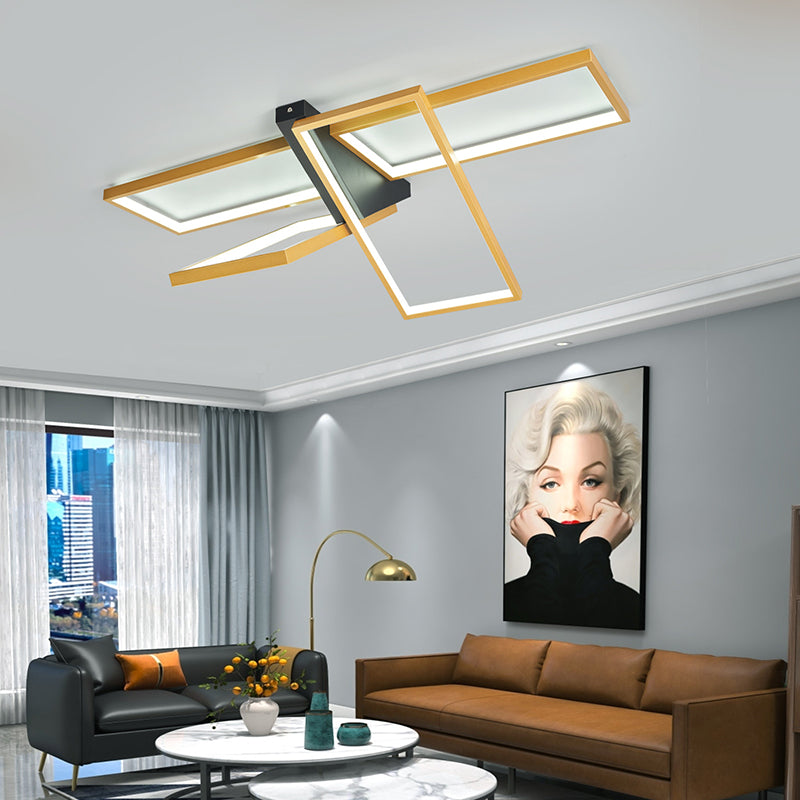 Modern Eclectic Aluminum Silicone Ceiling Light — Black / Infinitely Dimmable / 110V-120V For US/CA