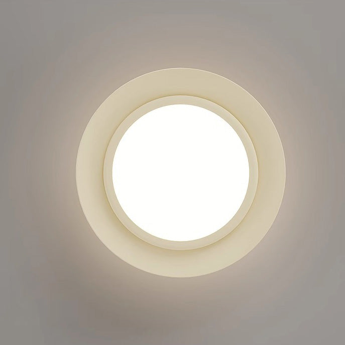Transitional Cream Flying Saucer Ceiling Light