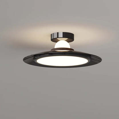 Transitional Cream Flying Saucer Ceiling Light