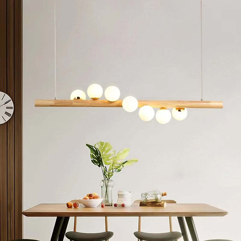 Scandinavian Globe Iron Chandelier Island Light