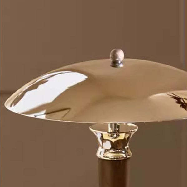 Japanese Mushroom Iron Solid Wood Table Lamp