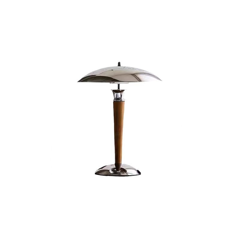 Japanese Mushroom Iron Solid Wood Table Lamp