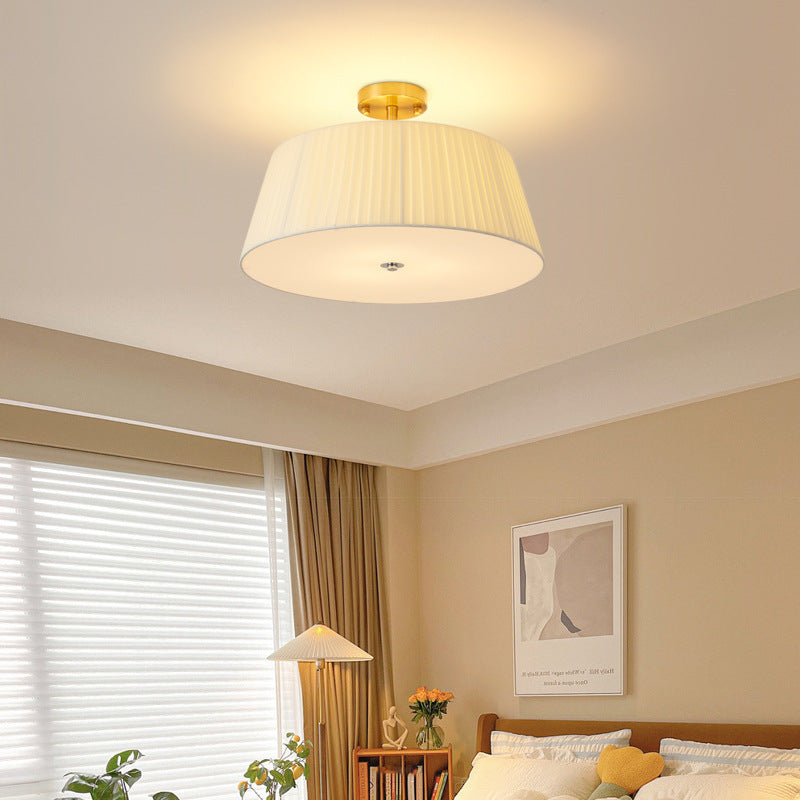 Scandinavian Tapered Fabric Ceiling Light