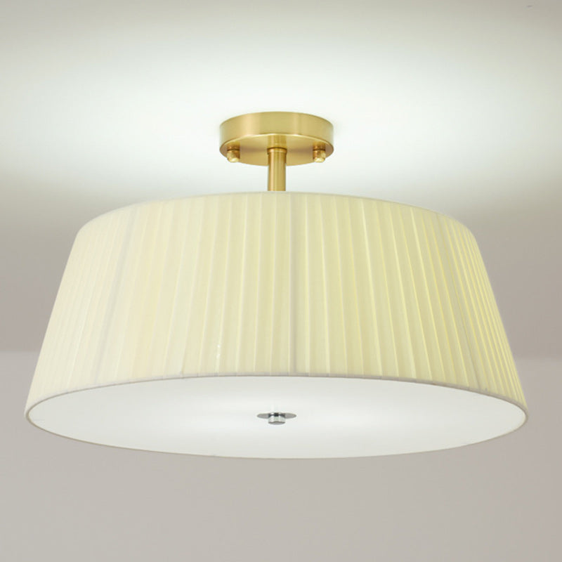 Scandinavian Tapered Fabric Ceiling Light