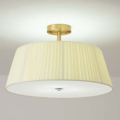 Scandinavian Tapered Fabric Ceiling Light
