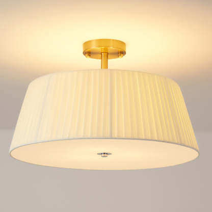 Scandinavian Tapered Fabric Ceiling Light