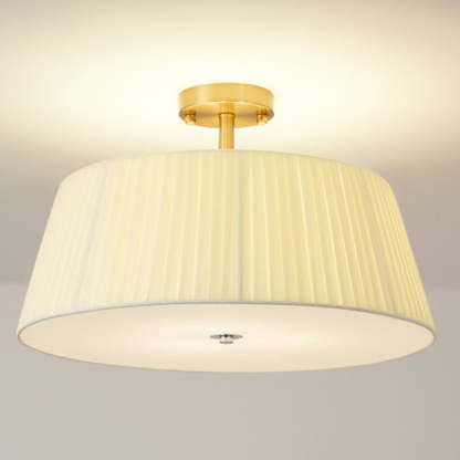 Scandinavian Tapered Fabric Ceiling Light