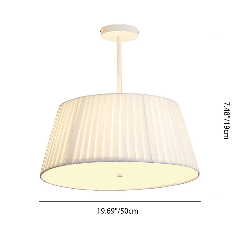 Scandinavian Tapered Fabric Ceiling Light
