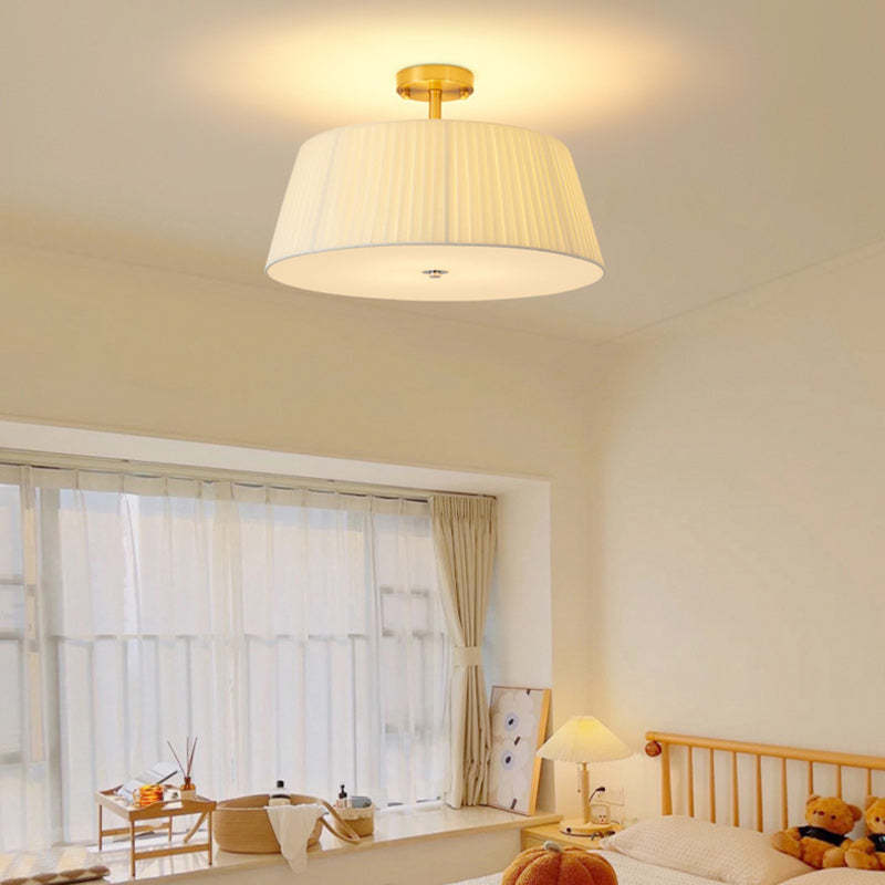 Scandinavian Tapered Fabric Ceiling Light
