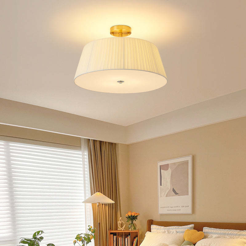 Scandinavian Tapered Fabric Ceiling Light