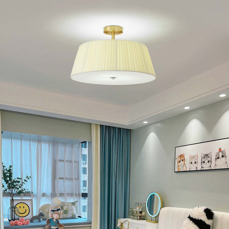 Scandinavian Tapered Fabric Ceiling Light