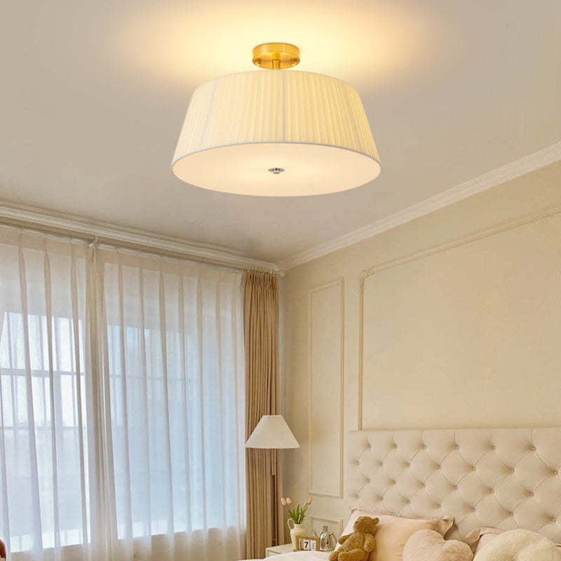 Scandinavian Tapered Fabric Ceiling Light