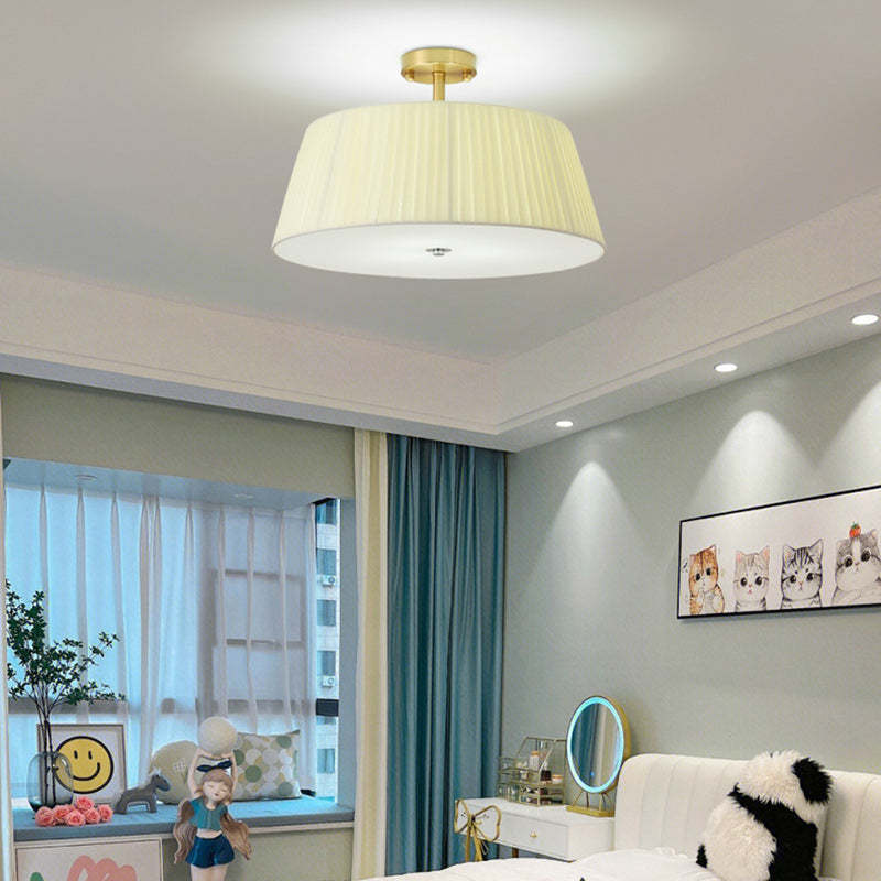 Scandinavian Tapered Fabric Ceiling Light