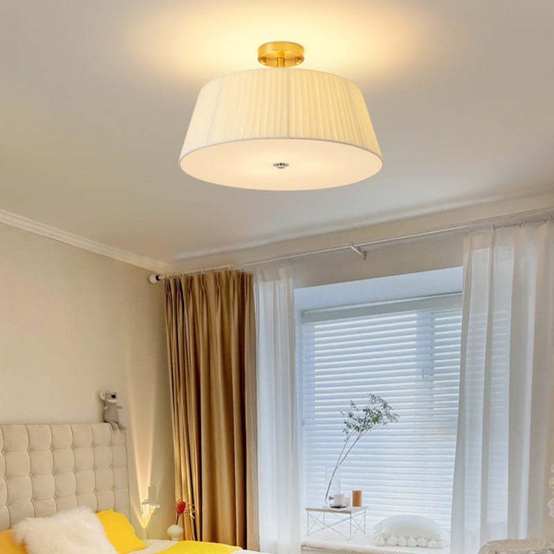 Scandinavian Tapered Fabric Ceiling Light