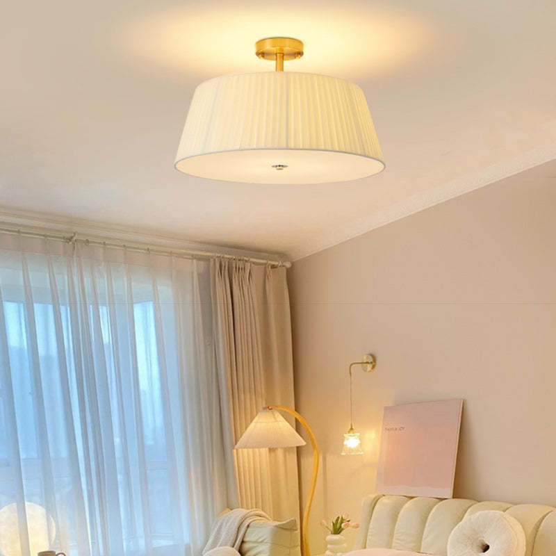 Scandinavian Tapered Fabric Ceiling Light