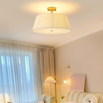 Scandinavian Tapered Fabric Ceiling Light