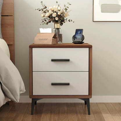 Nordic Wood 2-Drawer Nightstand