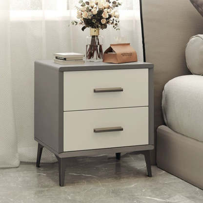 Nordic Wood 2-Drawer Nightstand