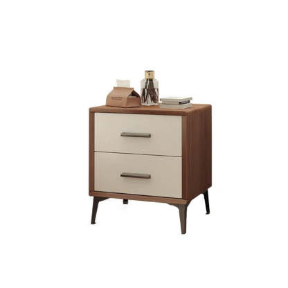 Nordic Wood 2-Drawer Nightstand