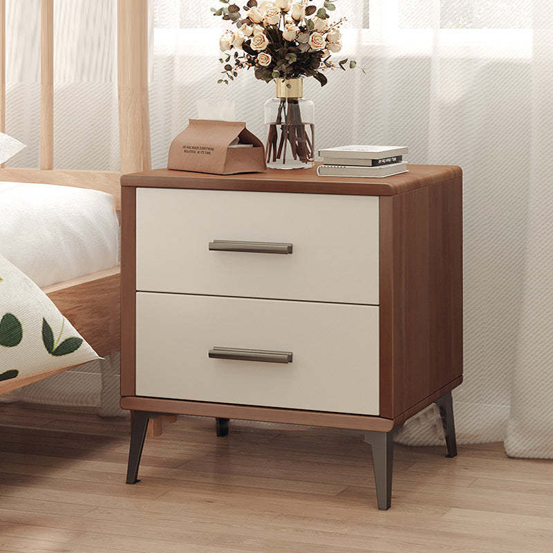 Nordic Wood 2-Drawer Nightstand
