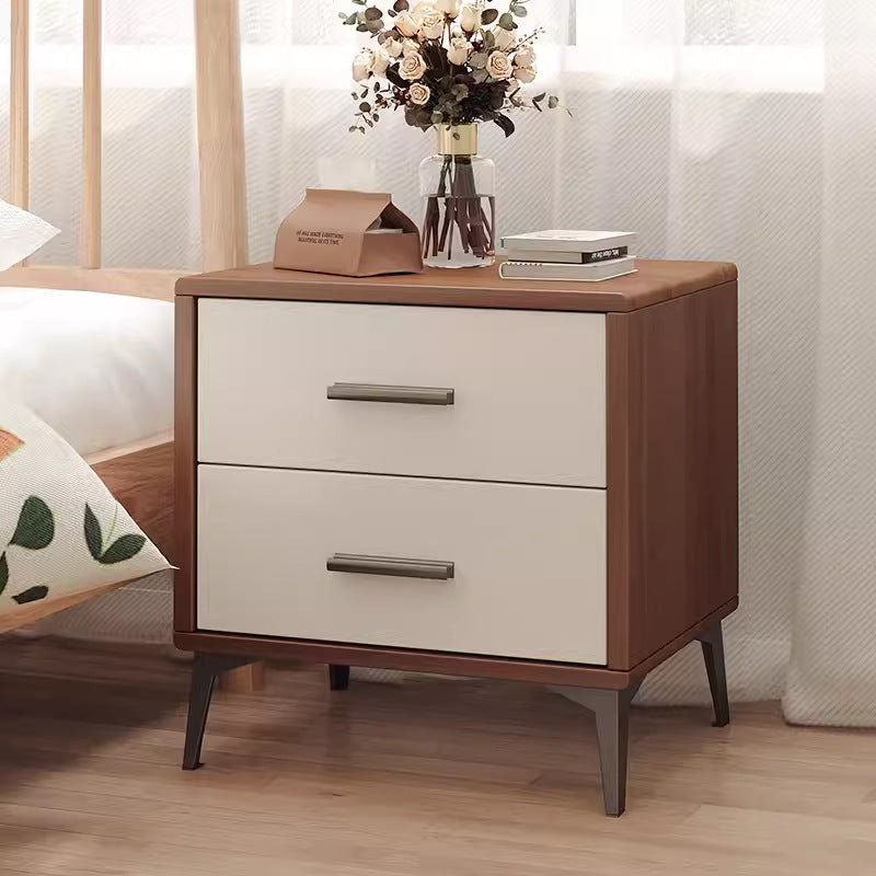 Nordic Wood 2-Drawer Nightstand