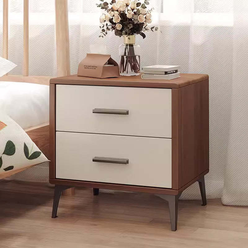 Nordic Wood 2-Drawer Nightstand