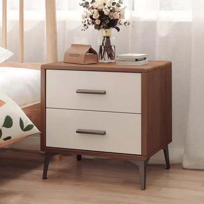 Nordic Wood 2-Drawer Nightstand