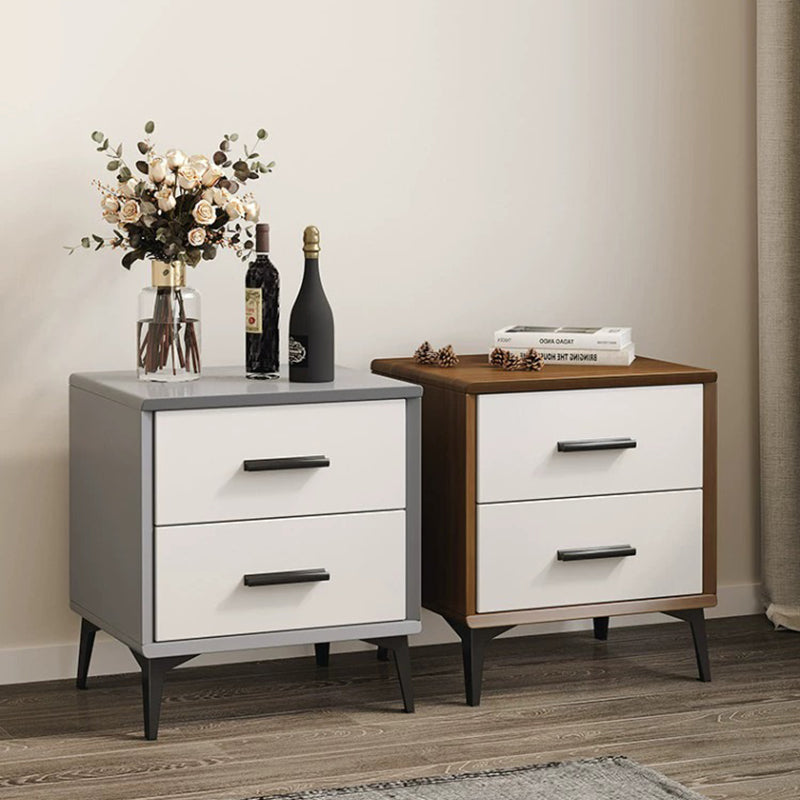 Nordic Wood 2-Drawer Nightstand