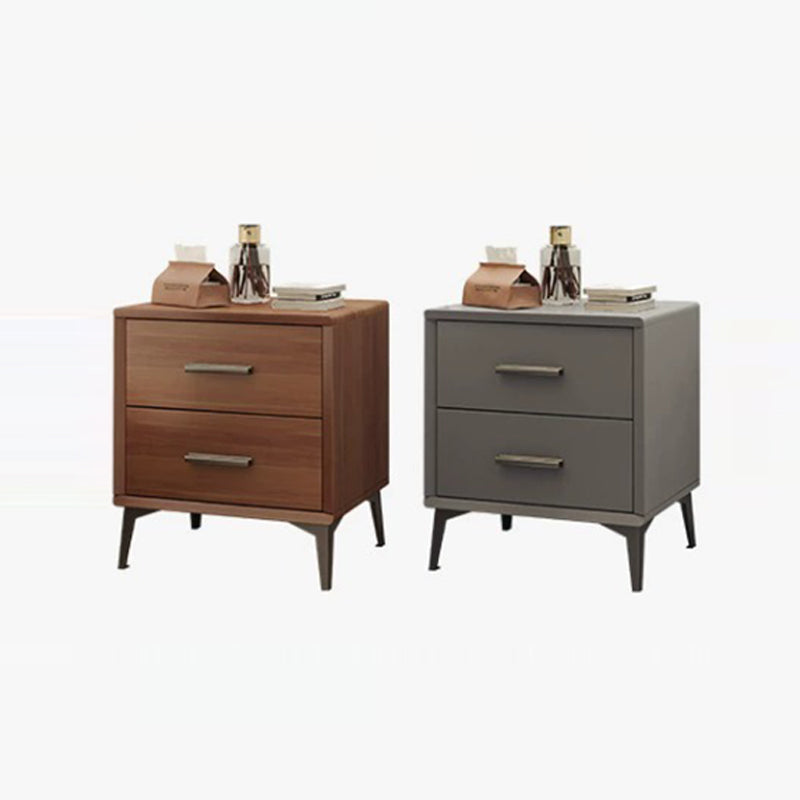 Nordic Wood 2-Drawer Nightstand
