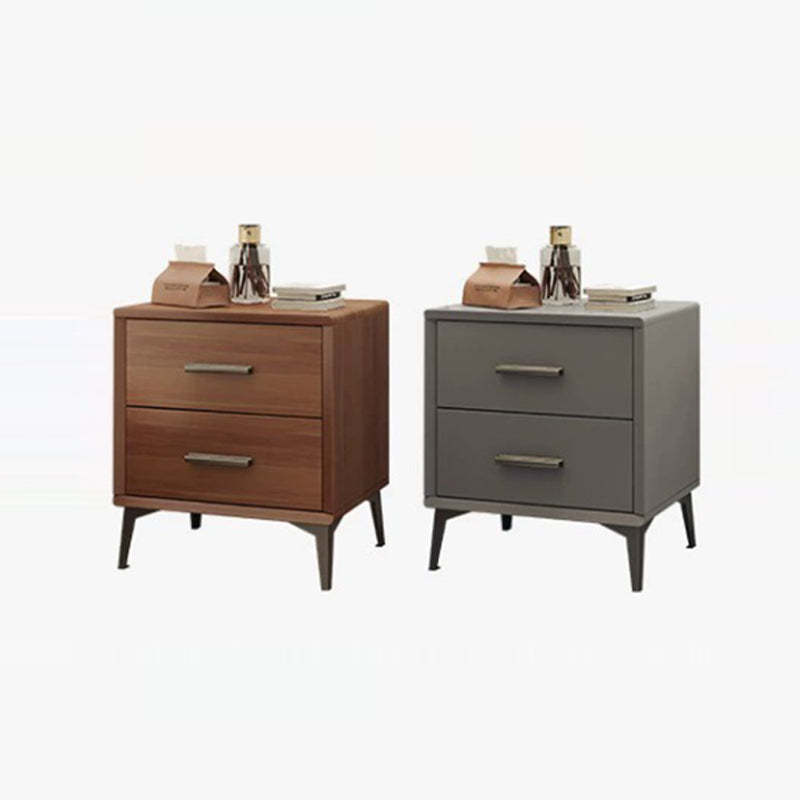 Nordic Wood 2-Drawer Nightstand
