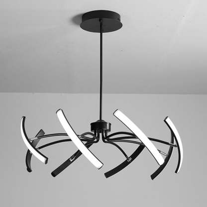 Contemporary Luxe Iron Acrylic Spider LED Chandelier
