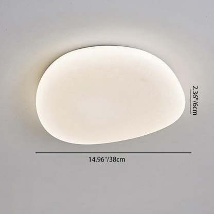 Minimalist Pebble Acrylic LED Flush Mount Light