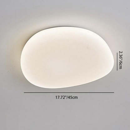 Minimalist Pebble Acrylic LED Flush Mount Light