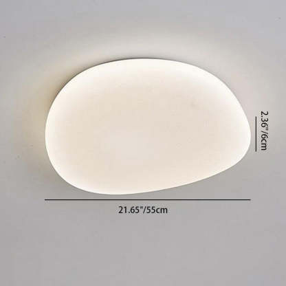 Minimalist Pebble Acrylic LED Flush Mount Light