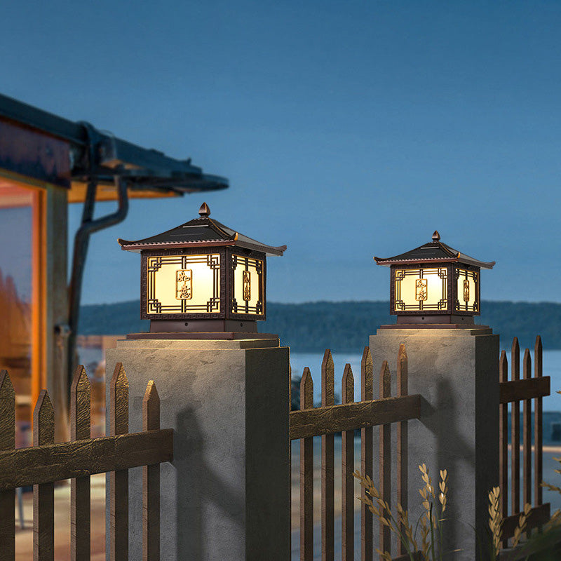 Chinese Ruyi Solar Glass Aluminum LED Outdoor Light