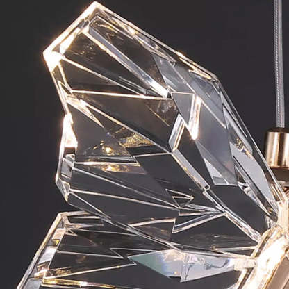 Contemporary Butterfly Acrylic Zinc LED Pendant Light