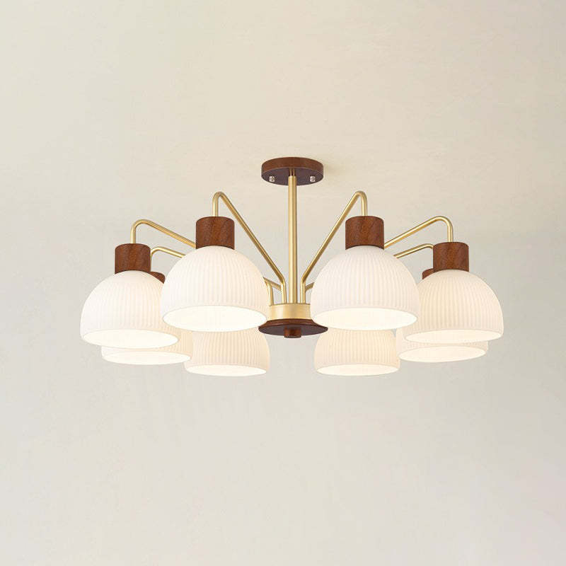 Japanese Glass Branch Bowl Ceiling Light