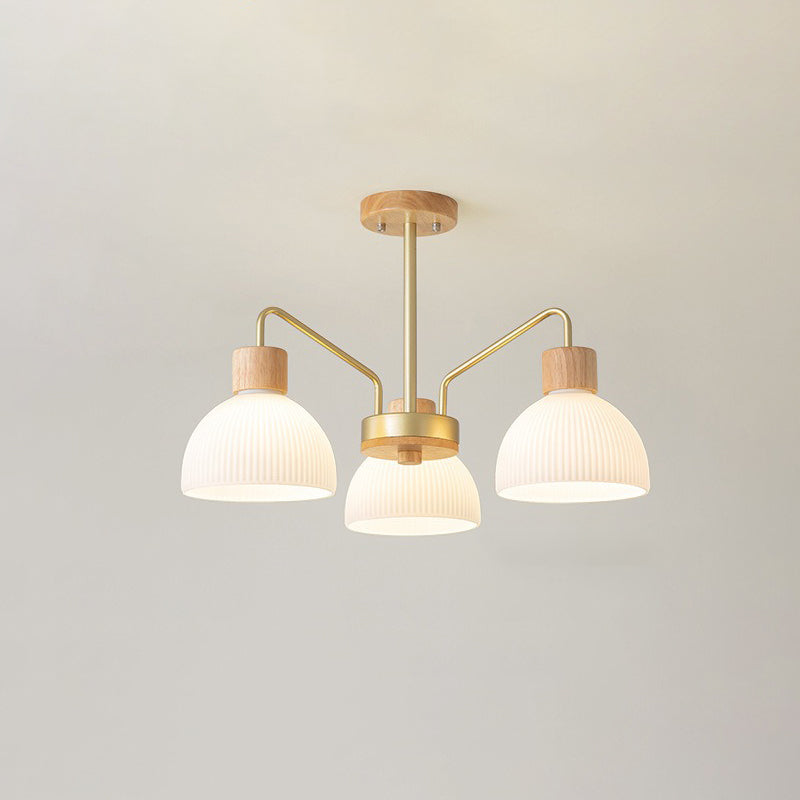 Japanese Glass Branch Bowl Ceiling Light
