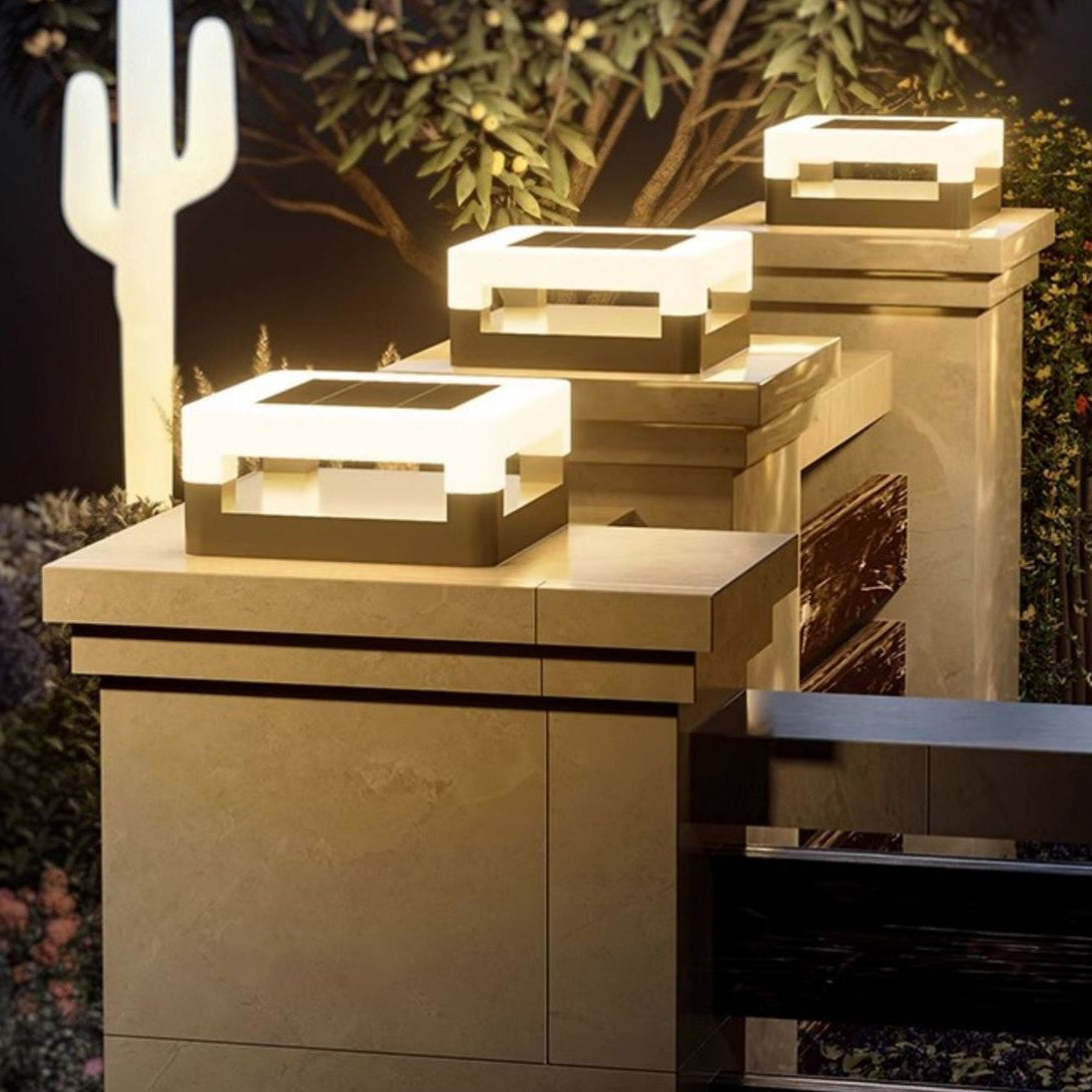 Minimalist Square Stainless Steel LED Outdoor Light