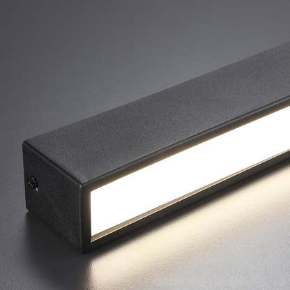 Minimalist Long Acrylic Aluminum LED Flush Mount Light
