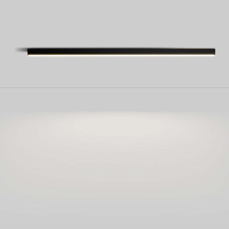 Minimalist Long Acrylic Aluminum LED Flush Mount Light