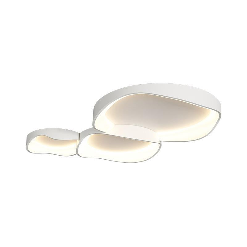 Minimalist Irregular Round Iron LED Flush Mount Light