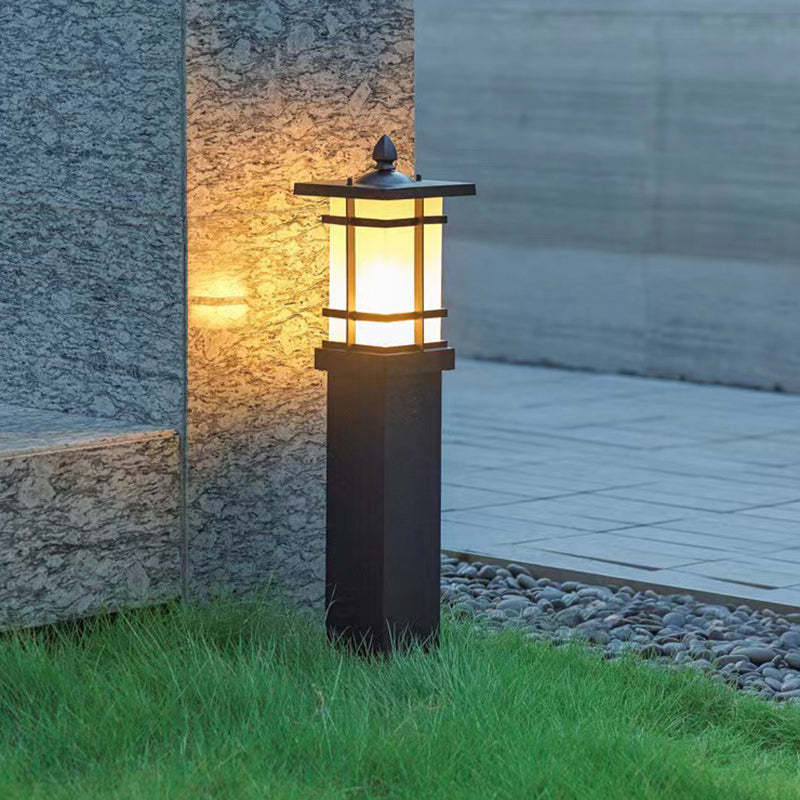 Lighom lattice rectangle glass aluminum landscape lighting for patio