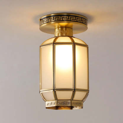 Chinese Copper 1-Light Ceiling Light — B / 110V-120V For US/CA
