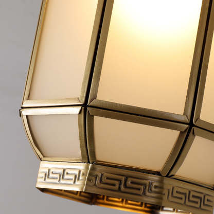 Chinese Copper 1-Light Ceiling Light