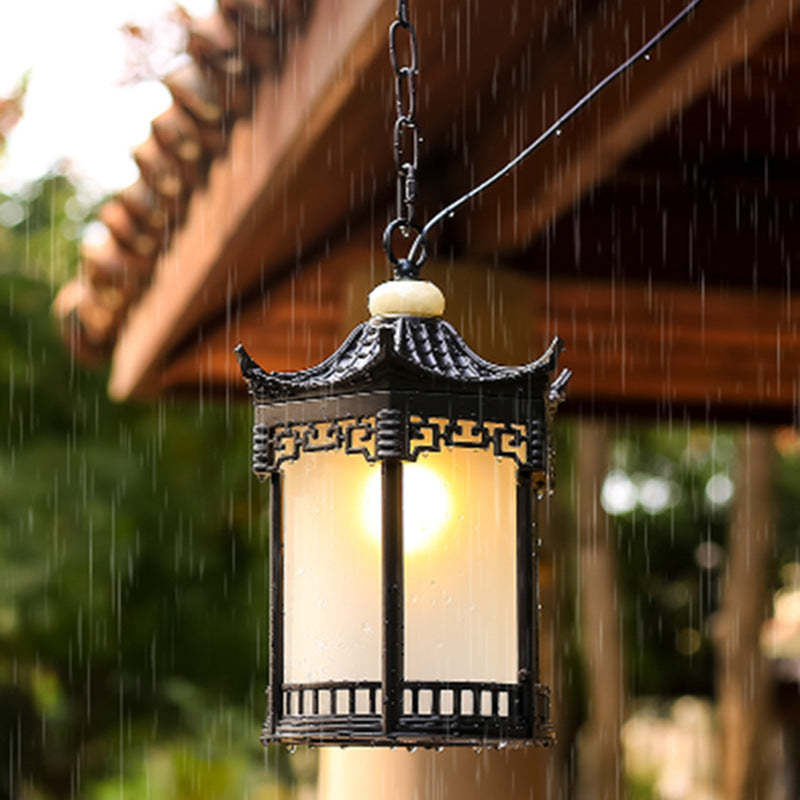 Chinese Hexagonal Gazebo Aluminum Pendant Light