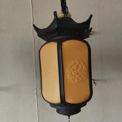 Chinese Hexagonal Gazebo Aluminum Pendant Light