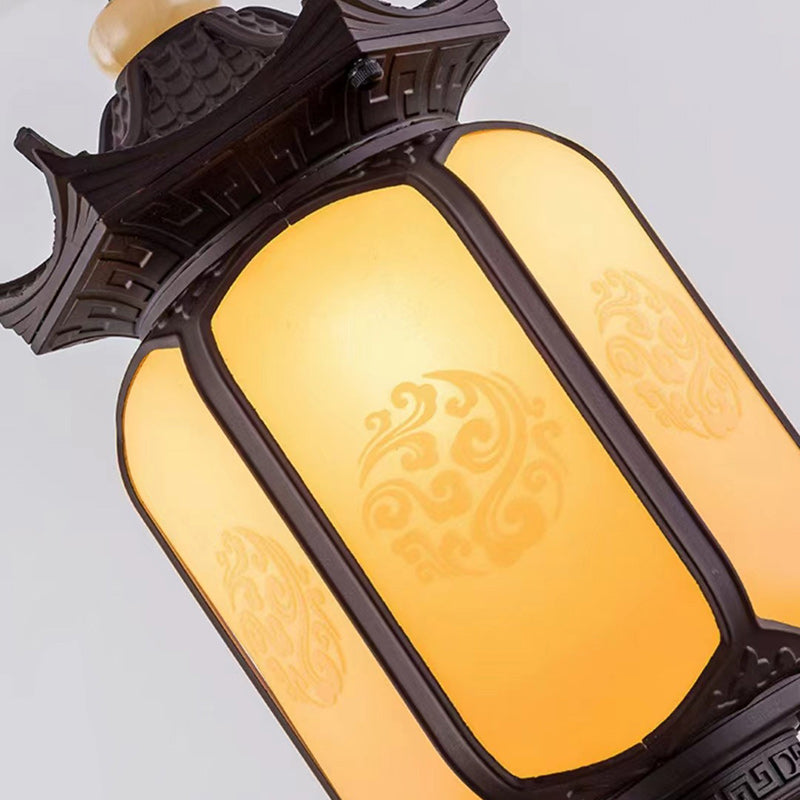 Chinese Hexagonal Gazebo Aluminum Pendant Light