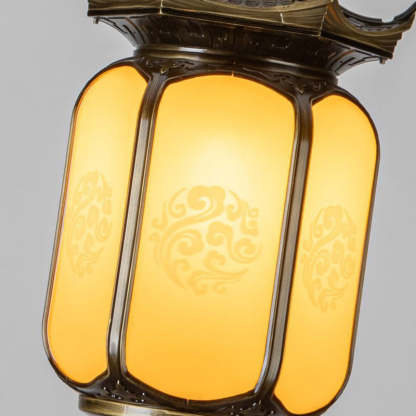 Chinese Gazebo Lantern Faux Dolomite Aluminum — Faux Dolomite / 220V-240V For UK/AU