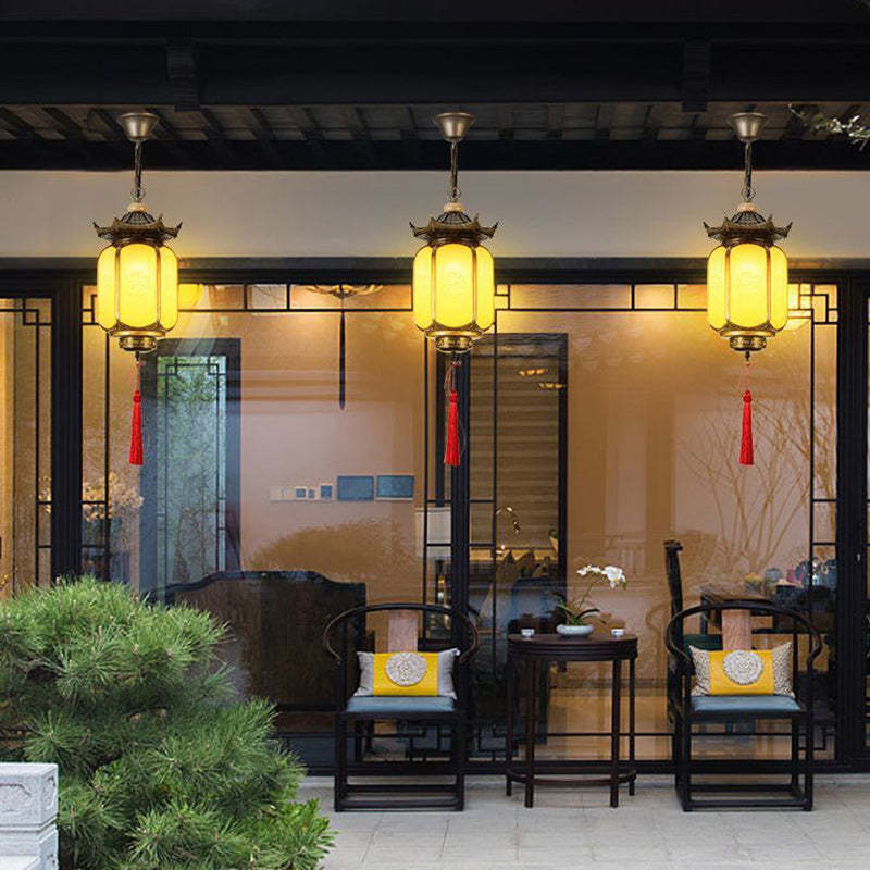 Chinese Gazebo Lantern Faux Dolomite Aluminum — PC / 110V-120V For US/CA